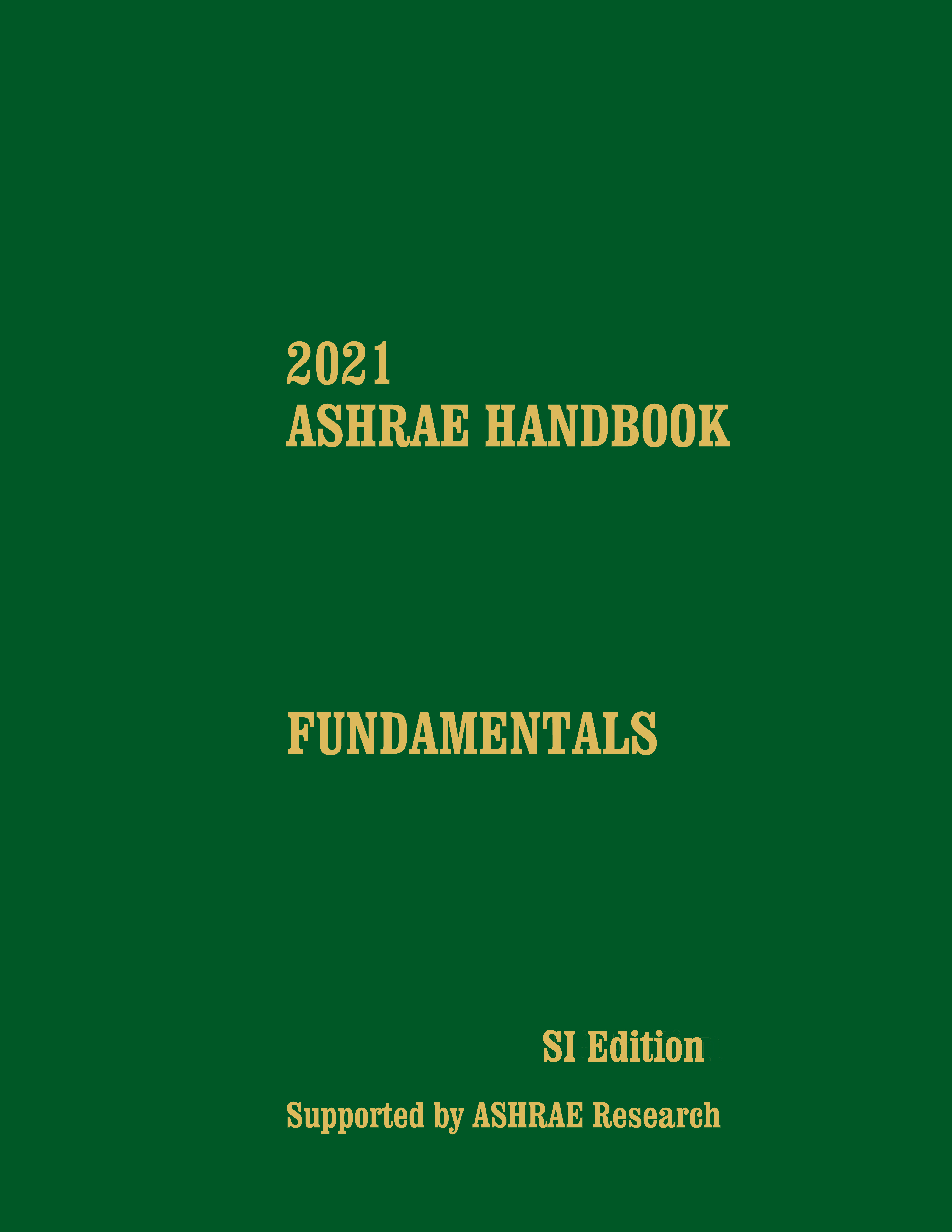 ASHRAE Handbook -- Fundamentals