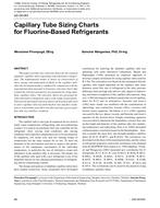 Capillary Tube Sizing Charts For Fluorine Based Refrigerants