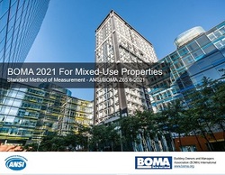 BOMA 2021 for Mixed-Use Properties: Standard Method of Measurement (ANSI/ BOMA )