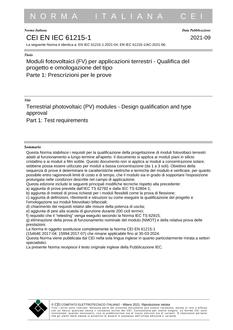 CEI EN IEC 61215-1