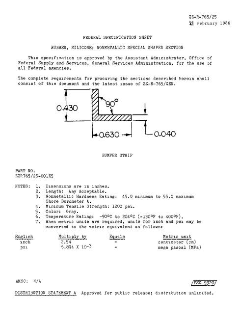 FED ZZ-R-765/25