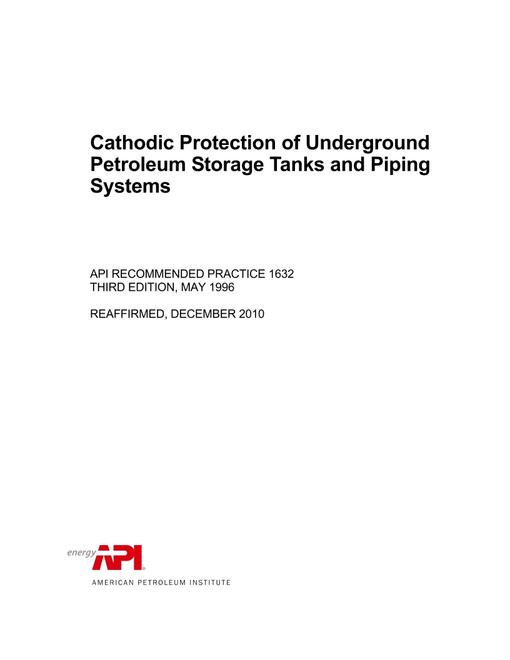 API RP 1604 : Closure of Underground Petroleum Storage Tanks