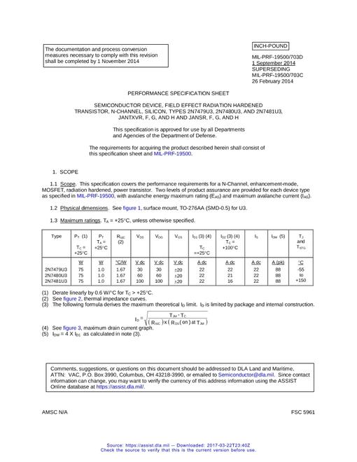 MIL MIL-PRF-19500/703D