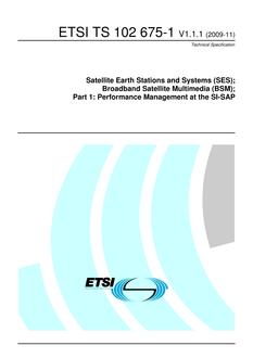 ETSI TS 102 675-1