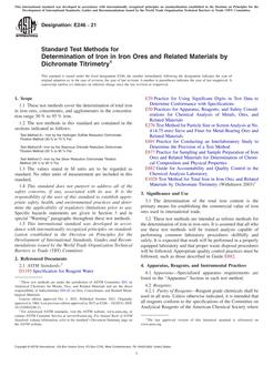 ASTM E276-98 - Standard Test Method for Particle Size or Screen