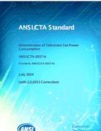 CEA 2037-A-2014 (ANSI) - Determination of Television Set Power Consumption